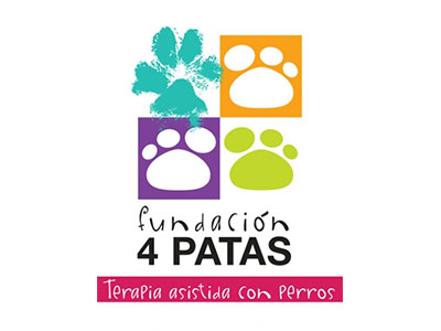 logotipo de la Fundación 4 Patas (Terapia asistida con perros): pertenecen a las empresas o instuciones con alianzas inclusivas